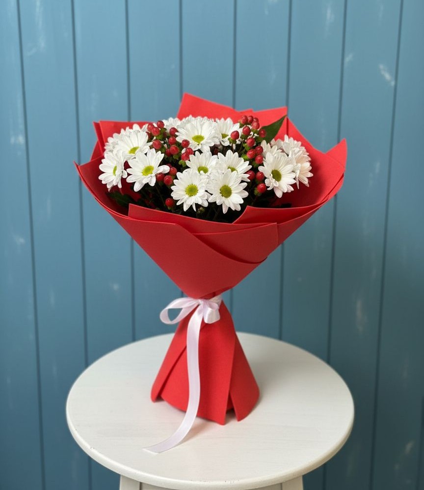 Букет цветов из: Хризантемы в Партизан