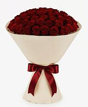 Букет 101 Бордовая роза Блэк Бакарра в Партизан