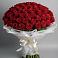 Букет 101 Красная роза Блэк Мэджик в Партизан