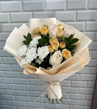 Букет цветов из:  Розы и Хризантемы в Партизан