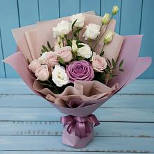 Букет цветов из:  Розы и Лизиантусы в Партизан
