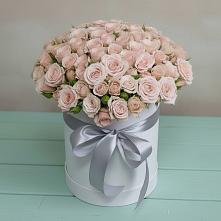 Цветочная композиция из Розы в шляпной коробке в Партизан