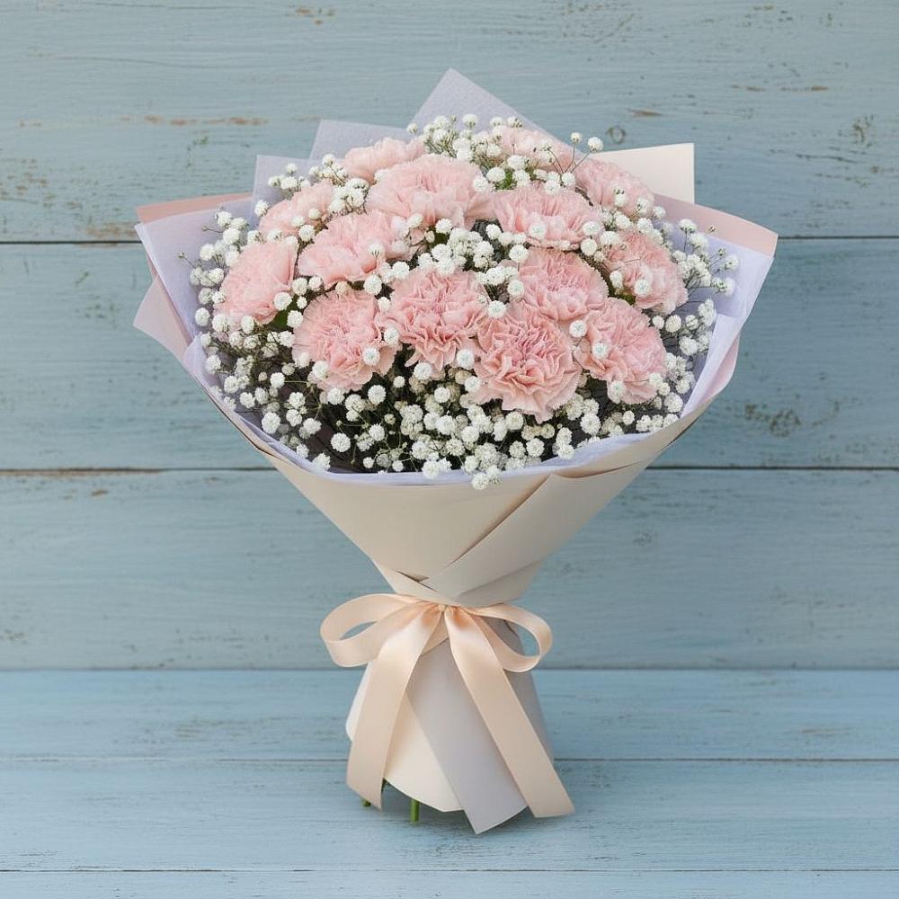 Букет цветов из: Гвоздики в Партизан