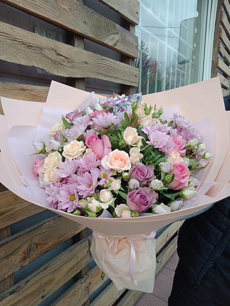 Букет цветов из: Розы и Хризантемы в Партизан