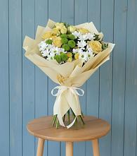 Букет цветов из:  Хризантемы и Розы в Партизан