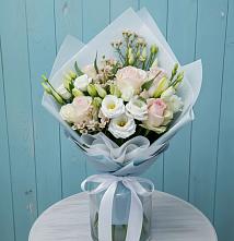 Букет цветов из:  Розы и Лизиантусы в Партизан