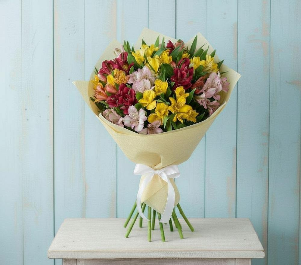 Букет цветов из: Альстромерии в Партизан