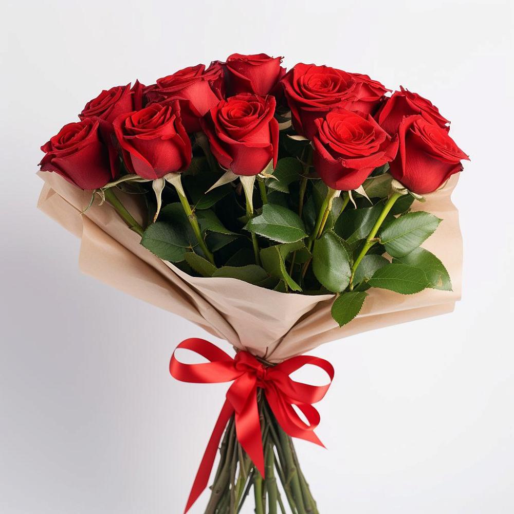Букет 11 Красных роз Эдлесс Лав в Партизан